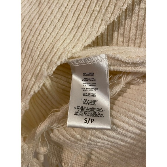 Eri + Ali Anthropologie Malla Fringe Hem Split Back Sweater - Picture 5 of 5